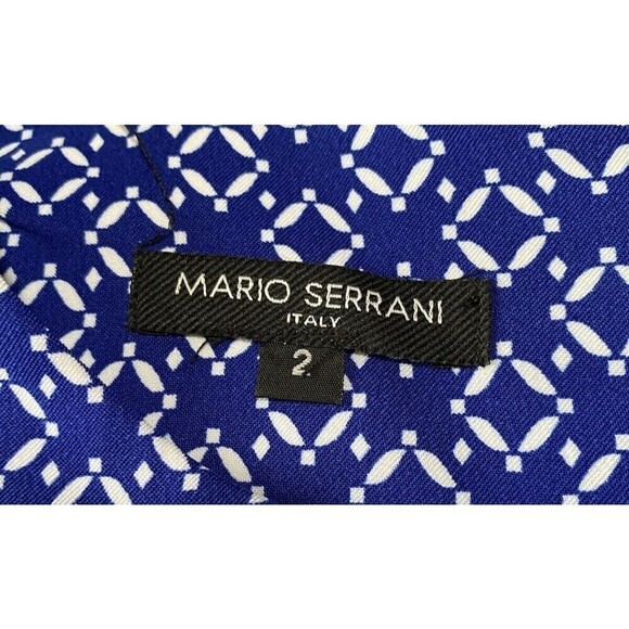 Mario Serrani Italy Dress Womens Size 2 Sheath Sleeveless Midi - Picture 3 of 8
